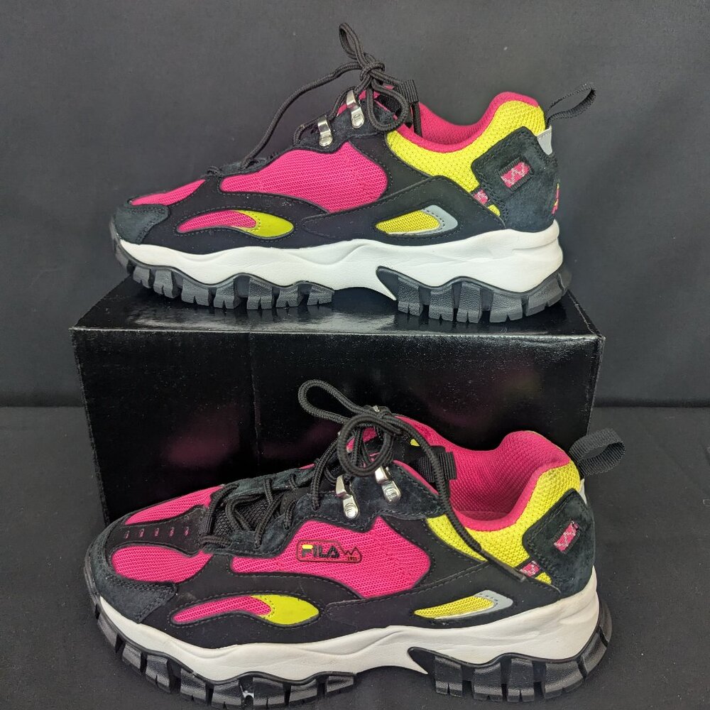 FILA Women's Ray Tracer TR 2 size 7.5 Women's US Black Pink Yellow